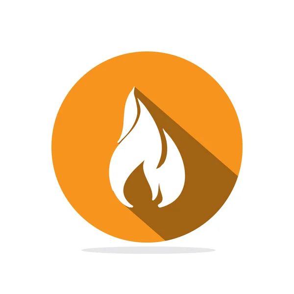 Llama icono de fuego — Vector de stock