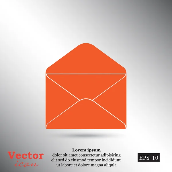 Ícone envelope aberto —  Vetores de Stock