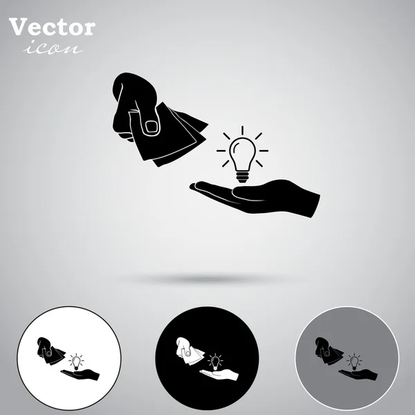 Iconos de ideas de negocio — Vector de stock