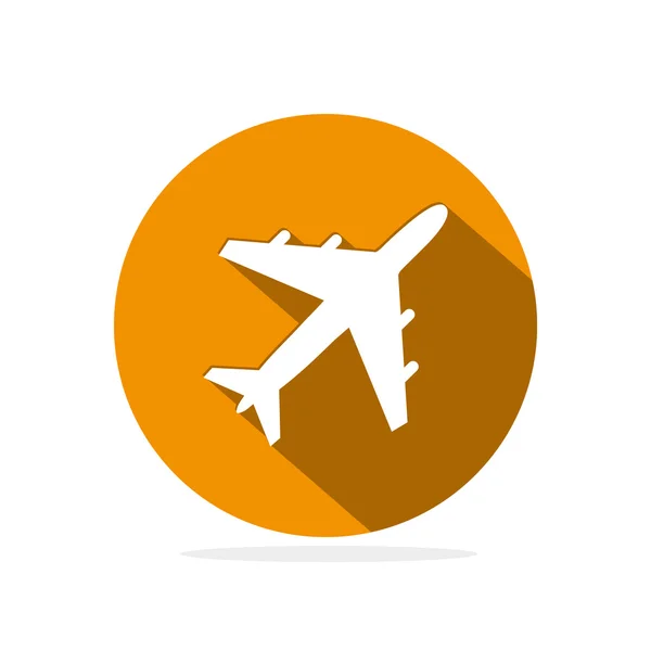 Flygande flygplan ikonen — Stock vektor