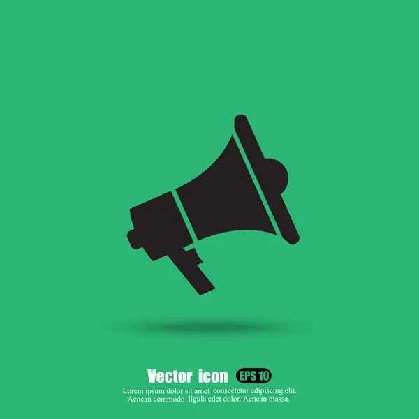 Megaphone, loudspeaker icon — Stock Vector