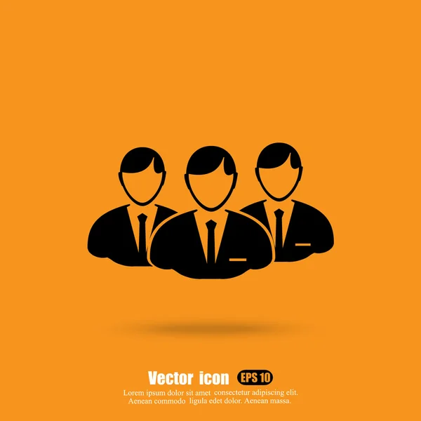 Ícone da equipe de negócios — Vetor de Stock