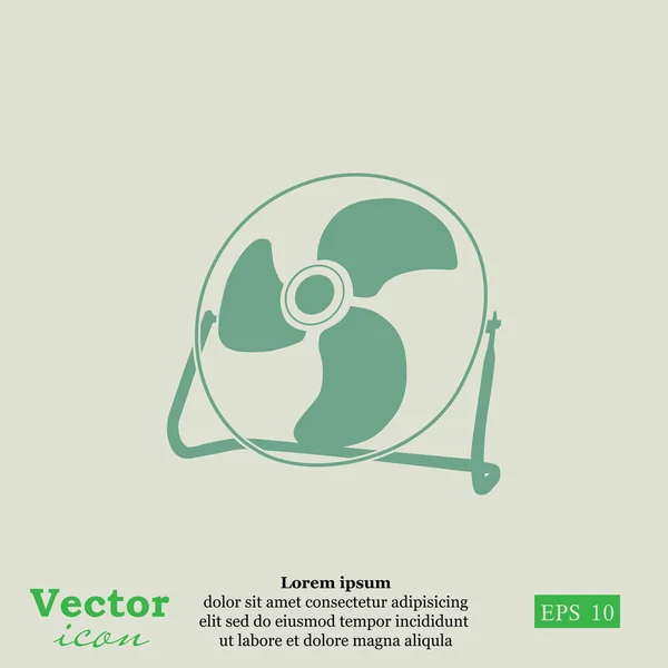 Icona del ventilatore elettrico — Vettoriale Stock