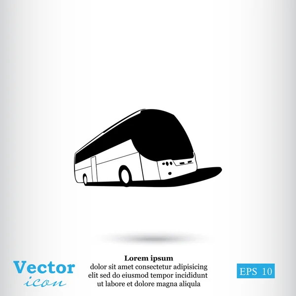 Икона туристического автобуса — стоковый вектор