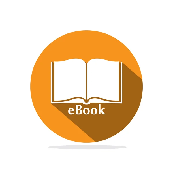 Nyitott könyv-ikonra — Stock Vector
