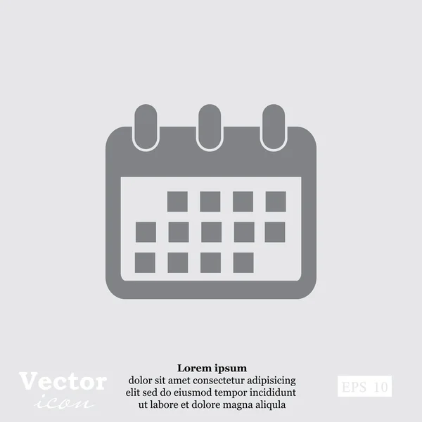 Ícone de calendário de negócios — Vetor de Stock