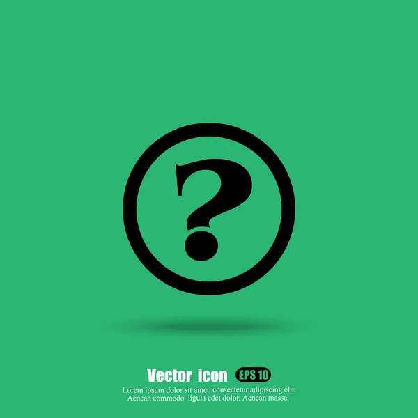 Question mark icon — Stock Vector
