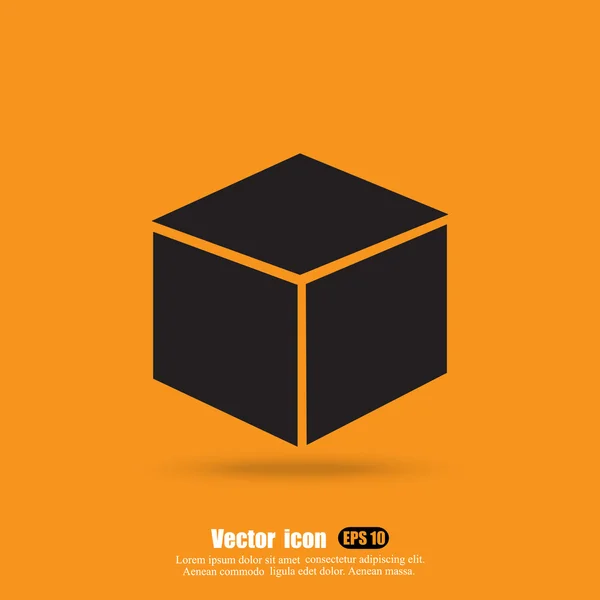 Icona scatola chiusa — Vettoriale Stock