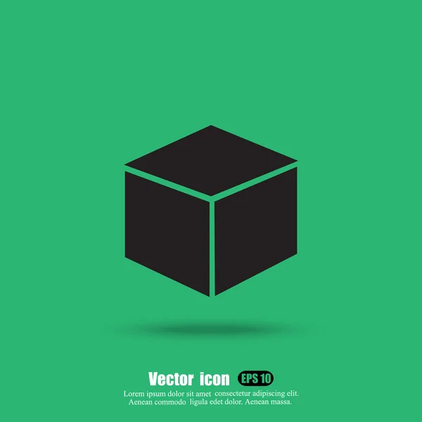 Closed box icon — Stock Vector