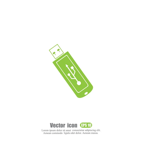 Imagem do ícone de USB — Vetor de Stock