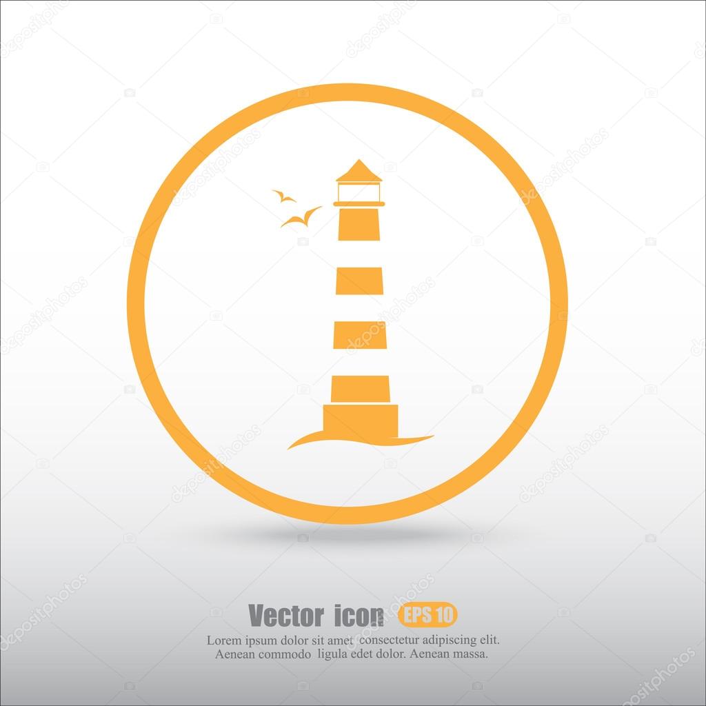 marine lighthouse icon