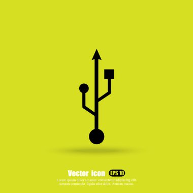 USB konektörü simgesi