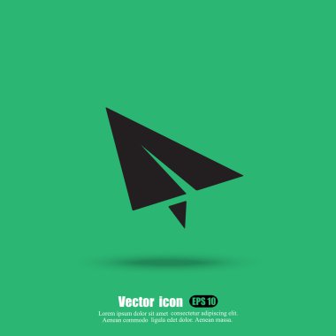 kağıt düzlem simgesi