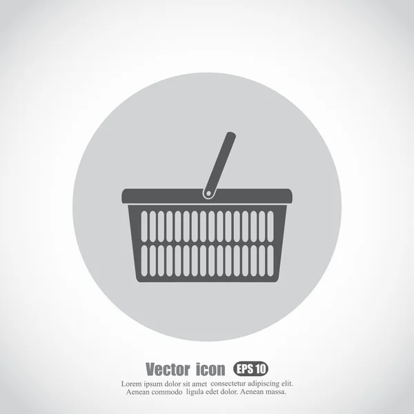 Ícone da cesta de compras — Vetor de Stock