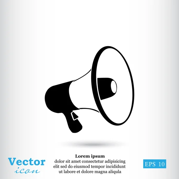 Mano icono de megáfono — Vector de stock