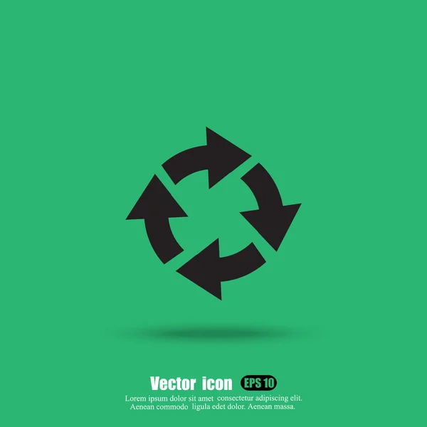 Frecce icona cerchio — Vettoriale Stock