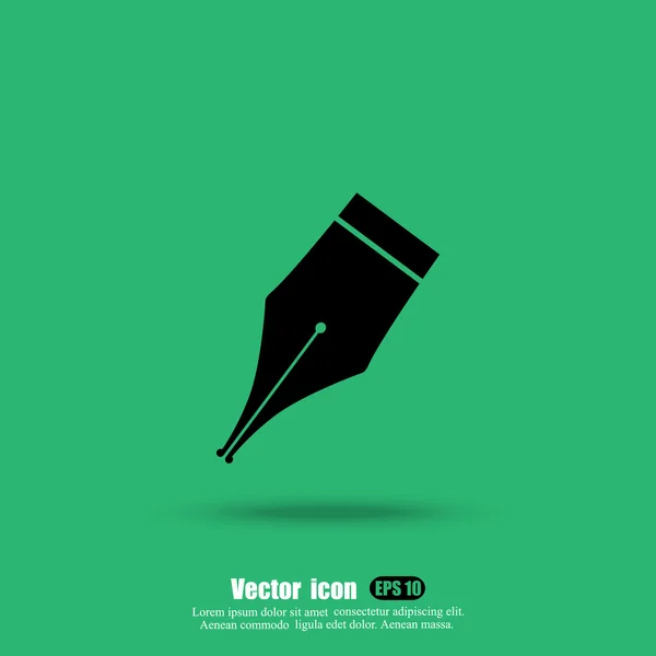 Icône pointe de stylo — Image vectorielle
