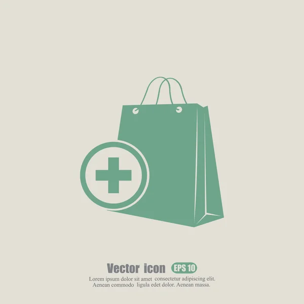 Icona borsa medica — Vettoriale Stock