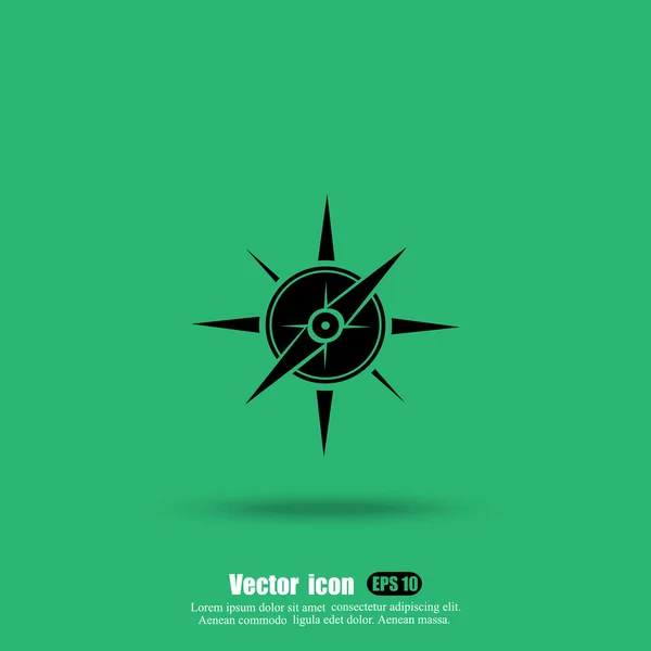 Icono de brújula retro — Vector de stock
