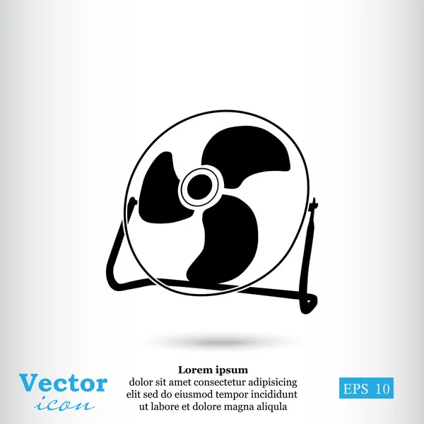 Icône de ventilateur électrique — Image vectorielle