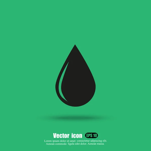 Egyetlen csepp ikon — Stock Vector