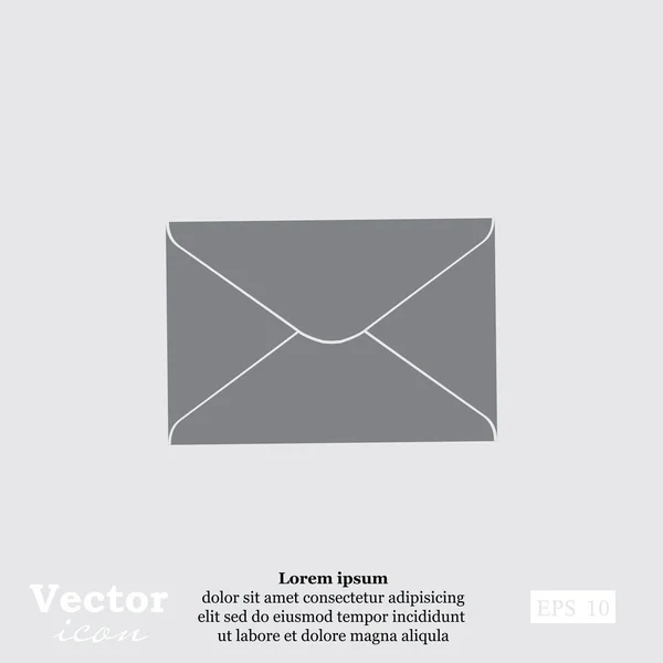 Icône enveloppe fermée — Image vectorielle