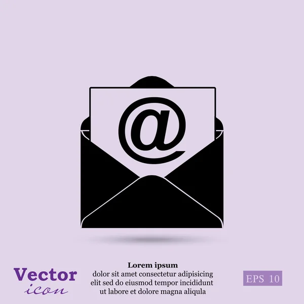 Значок відкритого конверта — стоковий вектор