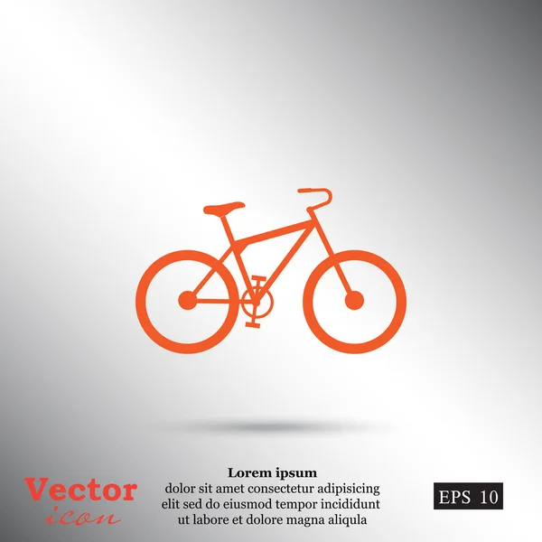 Icono de bicicleta deportiva — Vector de stock