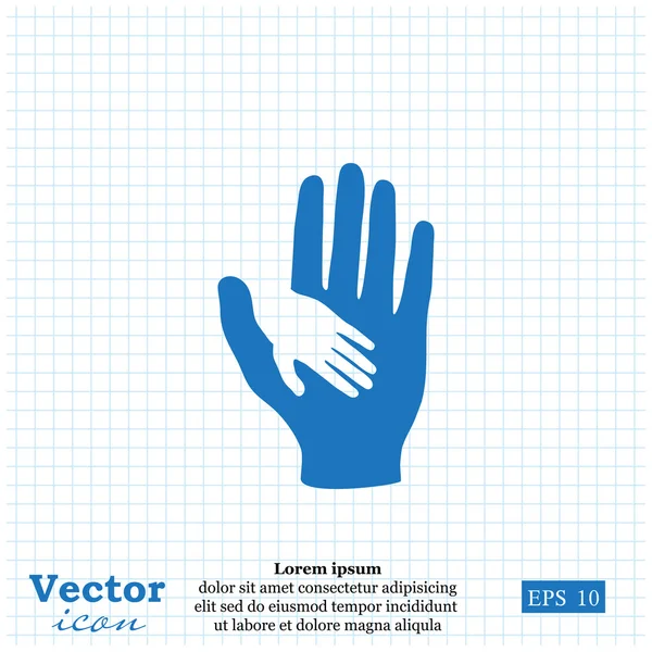 Icône Aider les mains — Image vectorielle