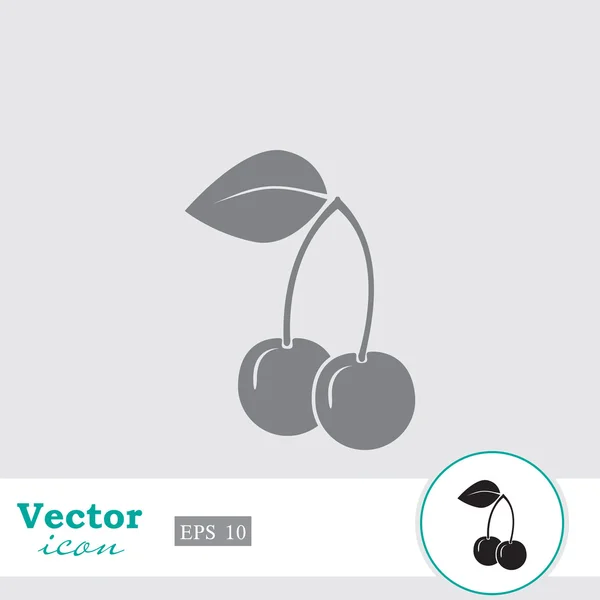 Tak van kersen pictogram — Stockvector