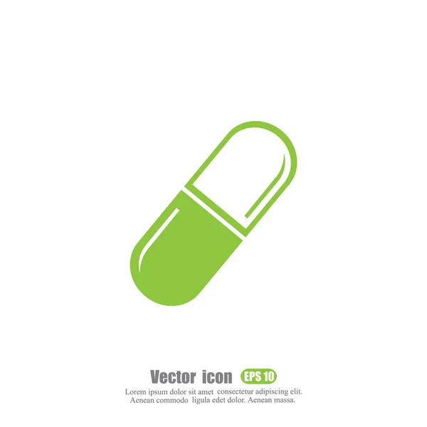 Ikone der Vitaminpille — Stockvektor