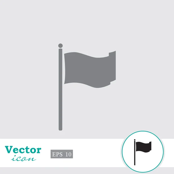 Vlající vlajka ikonu — Stockový vektor