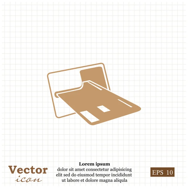 Icono de tarjeta de crédito — Vector de stock