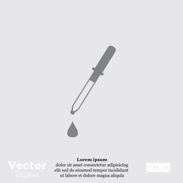 Icono gotero médico — Archivo Imágenes Vectoriales