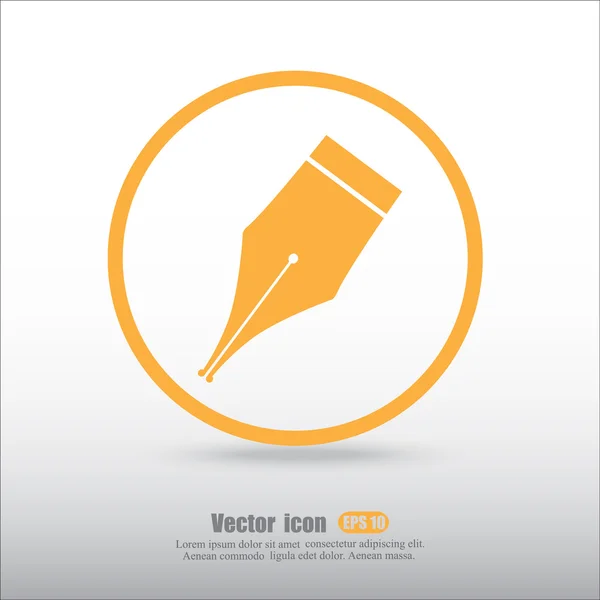 Pen tip icon — Stock Vector