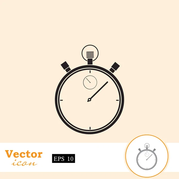 Klasická ikona stopek — Stockový vektor