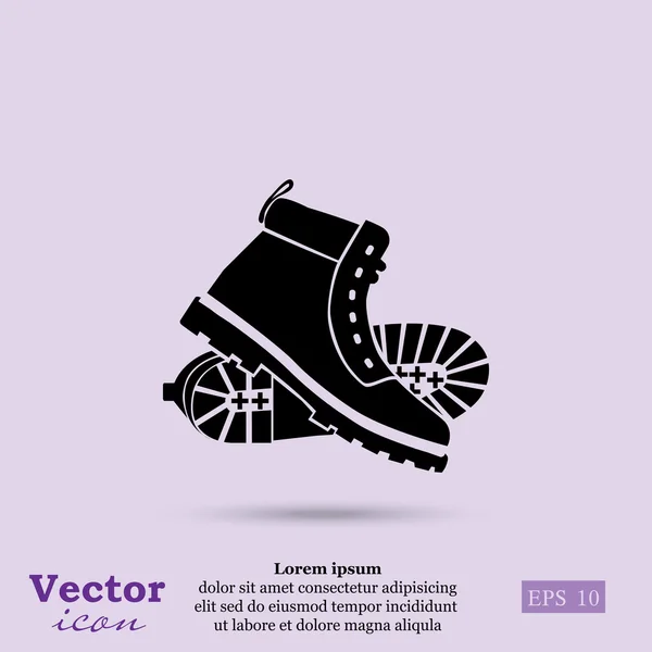 Working boots icon — Stock Vector