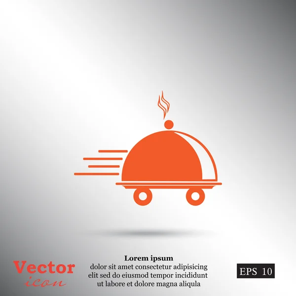 Icono de entrega de alimentos — Vector de stock