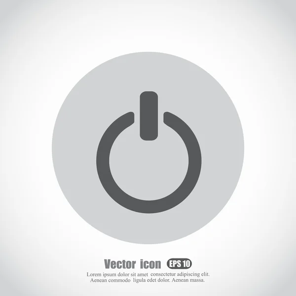 Botón de encendido icono — Vector de stock