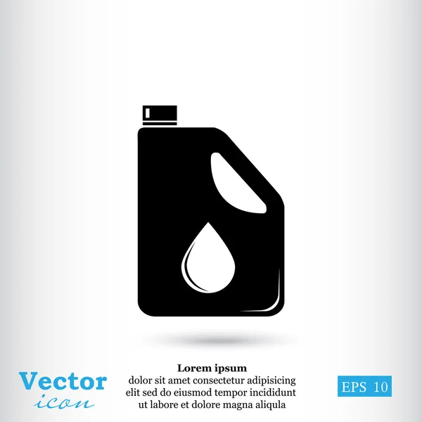 Icono de bote de aceite — Vector de stock