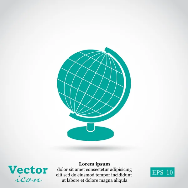 Icono geográfico Globus — Vector de stock