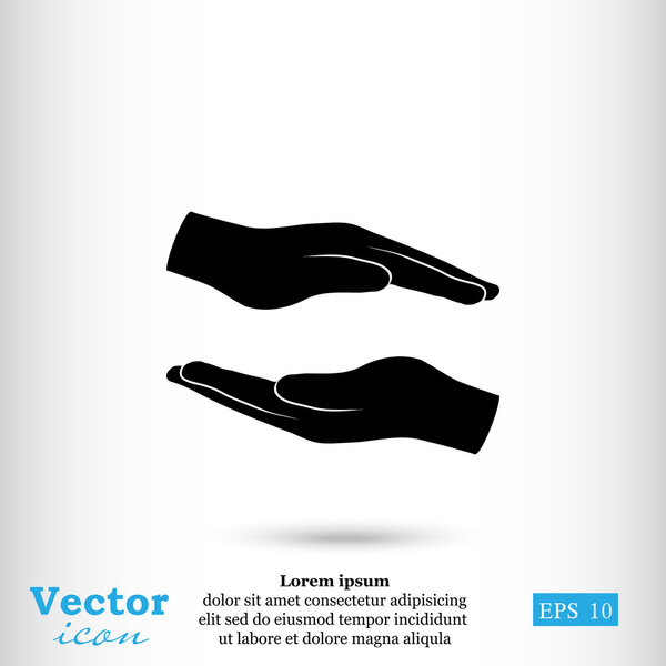 значок безопасности рук
