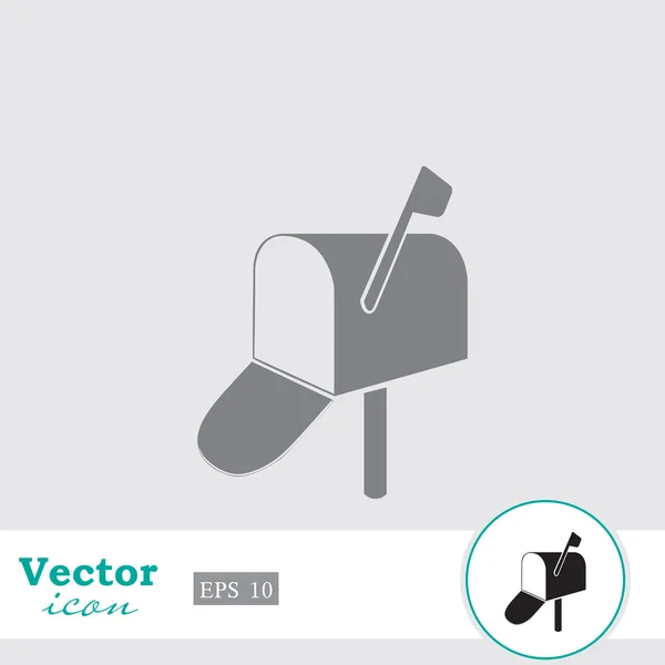 Öppnade postlådan ikonen — Stock vektor