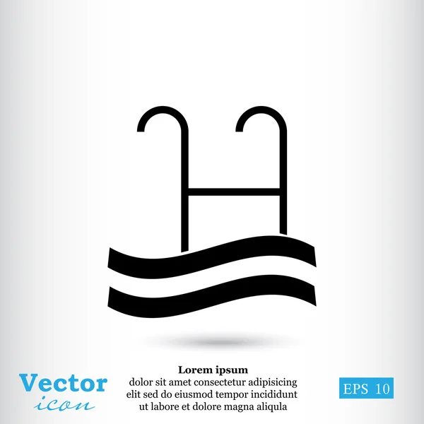 Swimming pool icon — Stock Vector