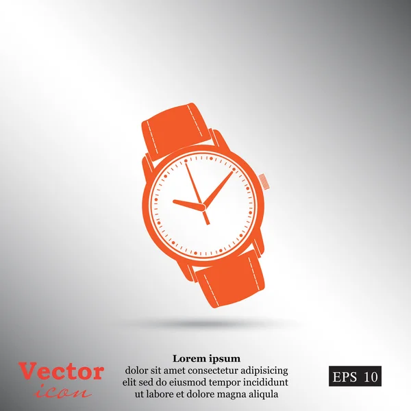 Relógio de pulso humano ícone — Vetor de Stock
