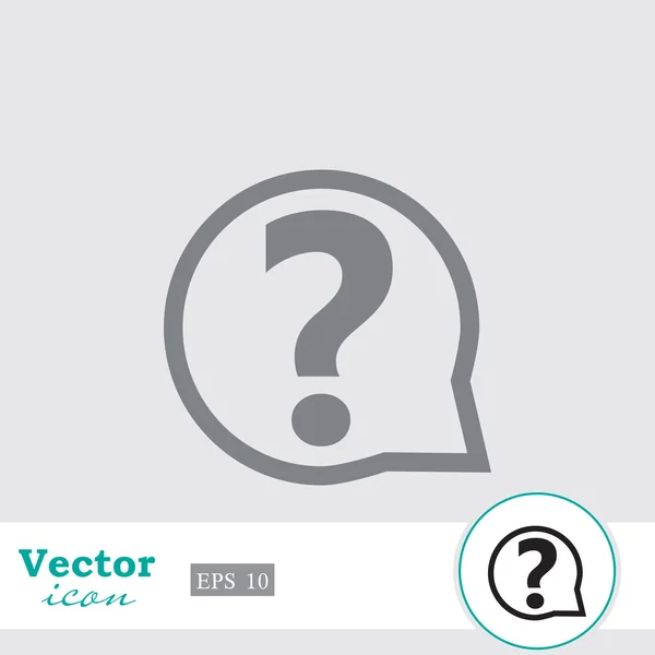 Icono signo de interrogación — Vector de stock