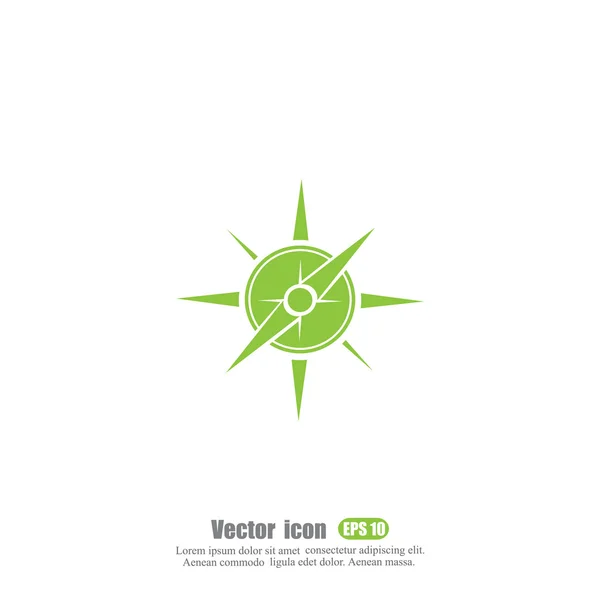 Retro iránytű ikon — Stock Vector