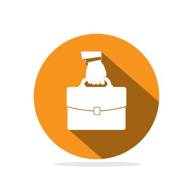 Evrak Çantası'nı simgesi tutan el