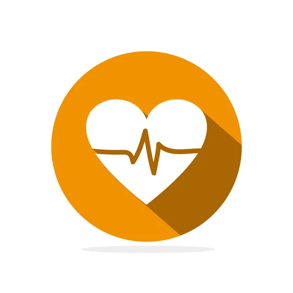 Icône cardiogramme cardiaque — Image vectorielle