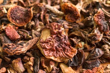 Arka plan kurutulmuş mantar